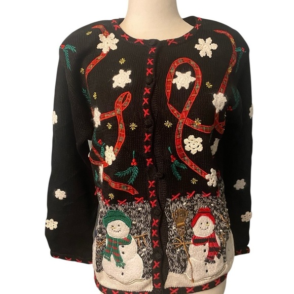 Sweaters - Studio Ho Ho Ho Snowmen Christmas sweater